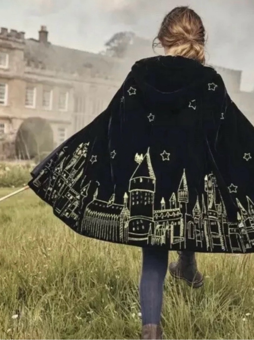 Mini Boden Harry Potter Velvet Cloak Cape Small 3-5 NWOT